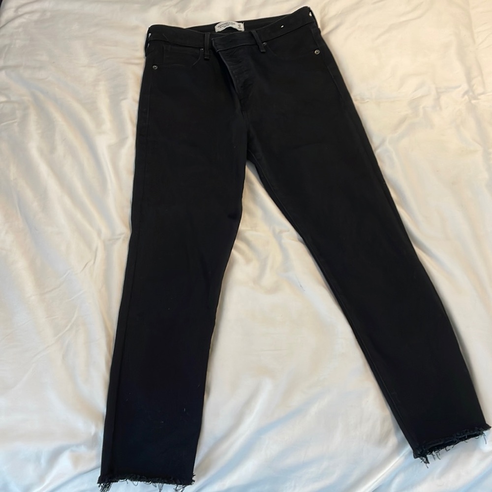 black a&f jeans